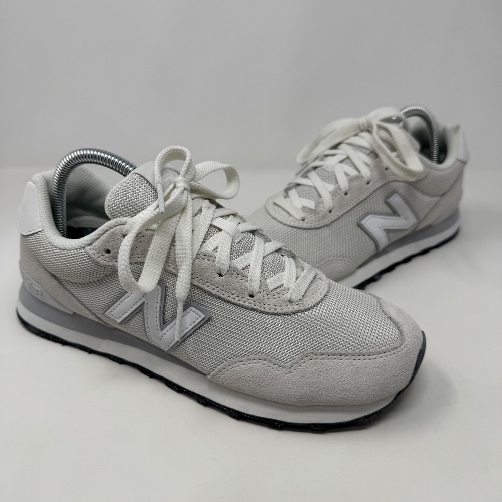 New Balance Light Gray White Women's Athletic Sneakers